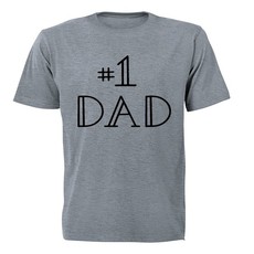 #1 Dad!! - Adults - T-Shirt - Grey