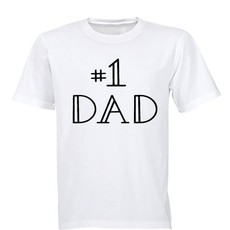 #1 Dad!! - Adults - T-Shirt - White