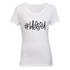 #Blessed Ladies T-Shirt - White