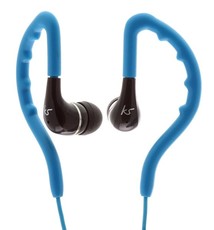 KitSound Enduro Water Resistant Sports Ear Hook Headphones - Blue