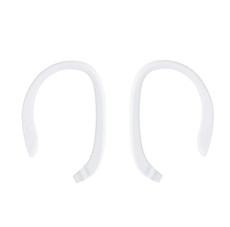 TryMe Apple Anti-Loss Protective Silicone Sports Earhooks Compatible with AirPods - Black