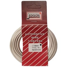 Edison - Automotive Wire - 2.5mm x 5m - White