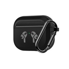 Flexible Slim TPU Shock-Absorbing Protective Case Compatible with AirPods Pro - Black