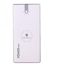 2-in-1 Wireless Smartphone Charger Qi & Powerbank 10000 mAh - White