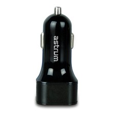 Astrum Dual USB Car Charger - CC210 - Black