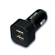 Astrum Dual USB Car Charger - CC340 - Black