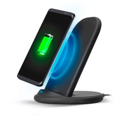SBS Wireless Desktop Smartphone Fast Charger Stand - 10W - Black