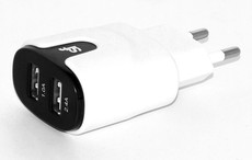 Superfly 3.4A Dual Lightning Wall Charger - White