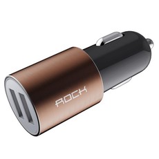 Tuff-Luv Rock It Intelligent 2.1A Dual USB Port Car Charger Adapter - Brown