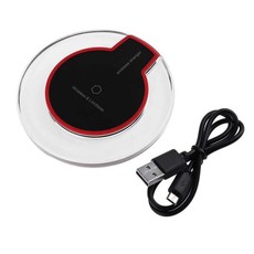 Universal Crystal Qi Wireless Phone Charger - Black