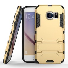 2 in 1 ShockProof Stand Case for Samsung Galaxy S7 - Gold
