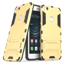 2-in-1 Hybrid Dual Shockproof Stand Case for Huawei P10 Lite - Gold