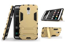 2-in-1 Hybrid Dual Shockproof Stand Case for LG Stylus 3 - Gold