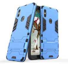2-in-1 Hybrid Dual Shockproof Stand Case for Xiaomi Redmi S2 Blue