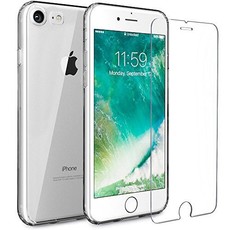 Apple iPhone 7 Compatible Gel Cover & Glass Protector Combo - Clear