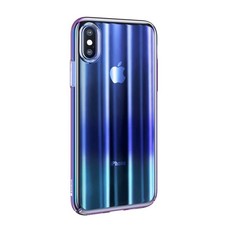 Baseus Ultra Thin Electroplated Cover for iPhone XS Max - Blue (Parallel Import)
