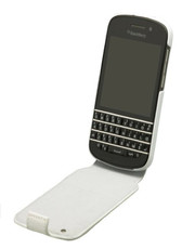BlackBerry Q10 Flip Shell - White & White