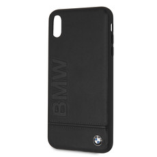 BMW - Signature Logo Imprint Hard Case for iPhone XS MAX - Black