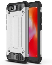 Digitronics Shockproof Protective Case for Xiaomi Redmi 6A - Silver