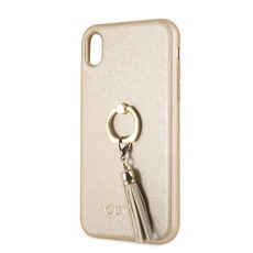 Guess - Saffiano Hard Case With Ring Stand for iPhone XR