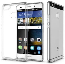Huawei P9 Lite Compatible Transparent Clear Thin TPU Anti Slip Protective Cover Case