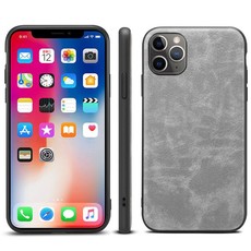 iPhone 11 Pro Max Leather Back Shockproof Case - Premium Feel