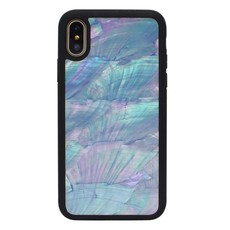 iPhone X Real Seashell Cover - Blue