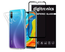 Digitronics Full Tempered Glass and Protective Case for Huawei P30 Lite