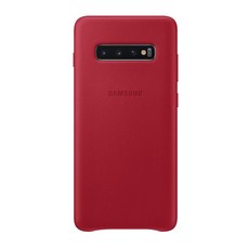 Leather Cover for Samsung Galaxy S10 + Red