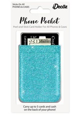 Phone Pocket - Turquoise Glitter