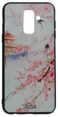 RedDevil Samsung A6+ 2018 Protective Fashion Back Cover - Birds and Flowers