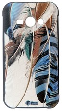 RedDevil Samsung J1 Ace Protective Fashion Back Cover - Blue Feathers