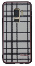 RedDevil Samsung S9+ Protective Fashion Back Cover - B&W Hatch Pattern