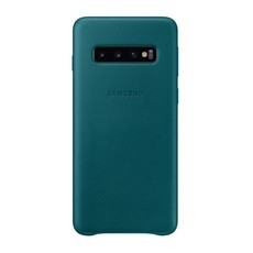 Samsung Galaxy S10 Leather Cover- Green