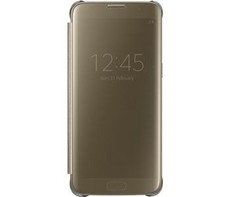 Samsung Galaxy S7 Edge Clear View Cover - Gold