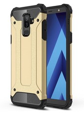 Shockproof Armor Case for Samsung Galaxy A6+ - Gold (2018)
