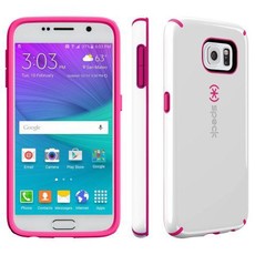 Speck Galaxy S6 Candyshell - White & Raspberry Pink