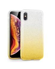 Tekron Glitter Sparkle Gradient Case for iPhone XS Max - Silver to Gold