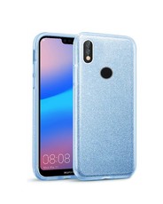 Tekron Protective Glitter Sparkle Bling Case for Huawei P20 Lite - Blue