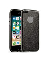 Tekron Protective Glitter Sparkle Bling Case for iPhone 5S / 5 / SE - Black
