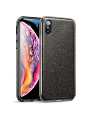 Tekron Protective Glitter Sparkle Bling Case for iPhone XS Max - Black