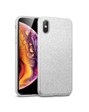 Tekron Protective Glitter Sparkle Bling Case for iPhone XS Max - Silver