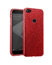 Tekron Protective Glitter Sparkle Bling Case for Xiaomi Redmi 4X - Red