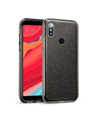 Tekron Protective Glitter Sparkle Bling Case for Xiaomi Redmi S2 - Black