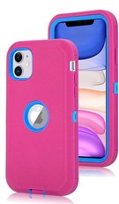 TUFF-LUV Armour-Tuff Rugged Case for Apple iPhone 11 - Pink/Blue