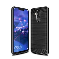 Tuff-Luv Carbon Fibre Style Shockproof Case for Huawei Mate 20 -Black