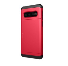 Tuff-Luv Dual Layer Armour Credit Card case for Galaxy S10 - Red