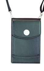 TUFF-LUV Ladies Shoulder Phone Pouch/purse with Strap - Black