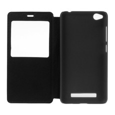 Tuff-Luv Litchi Texture Horizontal Flip Leather Case for Xiaomi Redmi 4A - Black