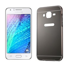Tuff-Luv Metal Plating Bumper Case for Samsung Galaxy J5 - Black